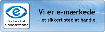 Vi er E-mærkede - et sikkert sted at handle