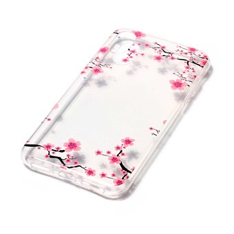 Nice Design Cover i blød TPU plast til iPhone X / iPhone Xs - Flower Decor