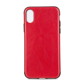 High Elegant Cover i TPU plast og silikone til iPhone X / iPhone Xs - Rød