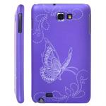 Galaxy Note Sommerfugl cover (Lilla)