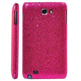 Galaxy Note Glittery Cover (Hot-Pink)