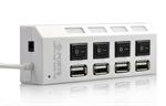 4 Ports USB 2,0 Super Hub M. ON/OFF