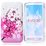 Evo 3D silikone Cover (Blomster)