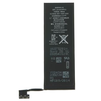 iPhone 5 genopladeligt 3.8 V / 1440 mAh Li-ion-batteri