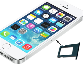 Nano sim kort holder iPhone 5/5S (sort)