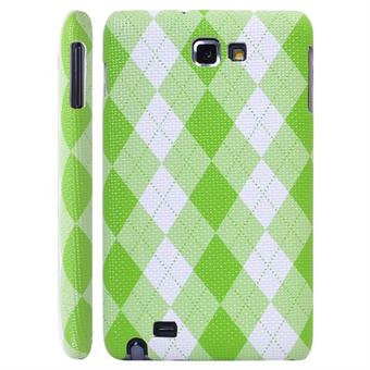 Mønstre cover til Galaxy Note (Grøn)