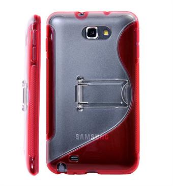 Samsung Galaxy Note med stand (Rød)
