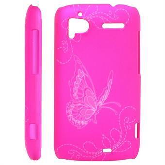 Sommerfugle Cover til HTC Sensation (Hot Pink)
