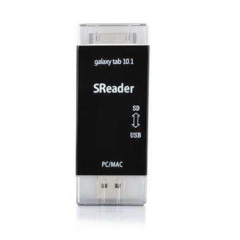 USB 2.0 & SD Kort læser til Samsung Galaxy Tab
