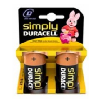 Duracell SIMPLY D Batteri - 2 stk