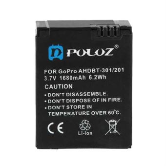 Puluz® Batteri 3.7V 1680mAh til HERO 3/3+