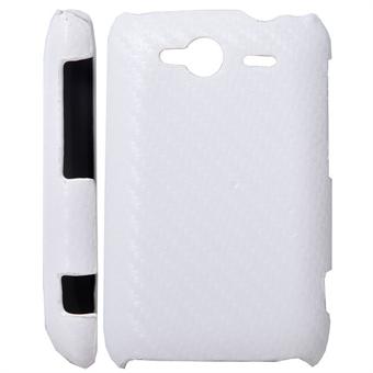 HTC Wildfire S Carbon cover (Hvid)