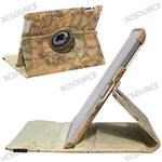 360 Roterende verdenskort iPad 2/3 etui 
