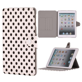 Dot Pattern iPad Mini 1 Etui (Hvid)