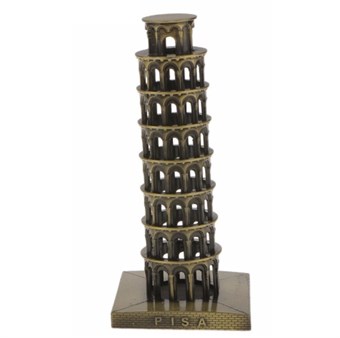 Det Skæve Tårn i Pisa - 15.5 cm - Dekorationsfigur