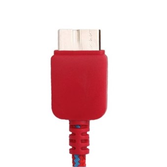 Nylon Stof USB 3.0 Lade/Sync kabel 1M (Rød)