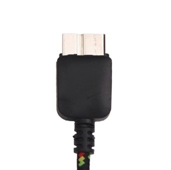 Nylon Stof USB 3.0 Lade/Sync kabel 1M (Sort)
