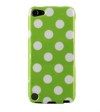 iPod Touch 5/6 Cover Dots (grøn, hvid)