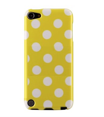 iPod Touch 5/6 Cover Dots (gul, hvid)