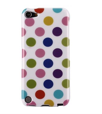 iPod Touch 5/6 Cover Dots (hvid, multicolor)