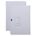 Bl�dt l�der cover til  Samsung Galaxy Tab 10.1 (Hvid)