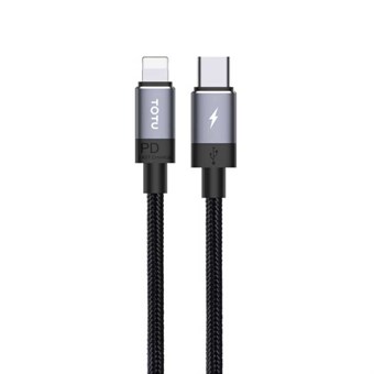 TOTUDESIGN Speedy Series BPD-001 PD USB-C / Type-C to 8 Pin Interface Fast Charge Data Sync Data Cable, Cable Length: 2m
