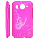 HTC Desire HD Sommerfugl cover (Hot Pink)