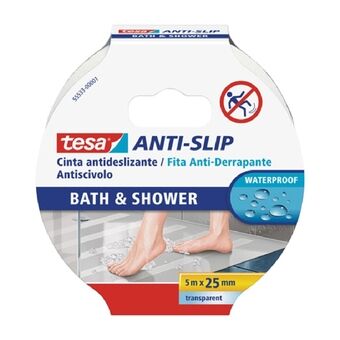 Selvklæbende bånd TESA Anti-slip bath & shower 5 m Anti-Skrid