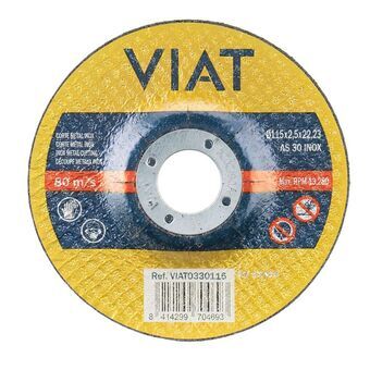 Abrasive disc Viat 0330115 Metal Rustfrit stål Ø 115 x 2,5 x 22,2 mm