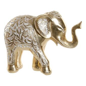 Dekorativ figur DKD Home Decor Harpiks Elefant (28.5 x 11.5 x 22.5 cm)