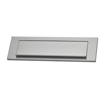 Postkasse plader EDM 25,4 x 7,5 cm Sølvfarvet Aluminium