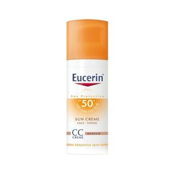 Solbeskyttelse med farve Eucerin Photoaging Control Tinted Medium SPF 50+ (50 ml)