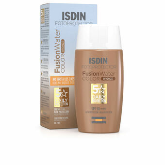 Solbeskyttelse med farve Isdin Fusion Water Bronze (50 ml)