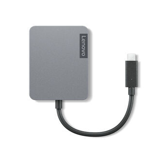 USB Hub Lenovo 4X91A30366 Grå