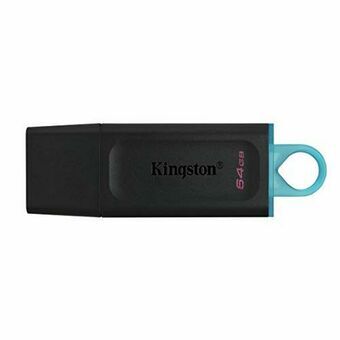 USB-stik Kingston DTX/64GB Nøglesnor Sort 64 GB