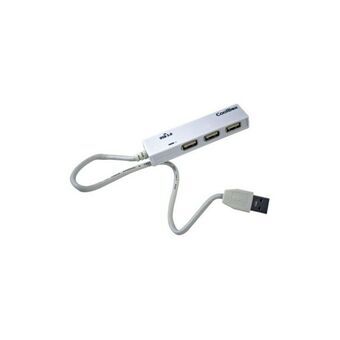 3-Port USB Hub CoolBox COO-H413 Hvid Sort 3600 W