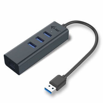 USB Hub i-Tec U3METALG3HUB Grå