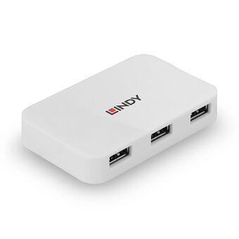 USB Hub LINDY 43143 Hvid