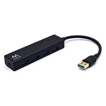 USB Hub Ewent EW1136 4 x USB 3.0 Sort