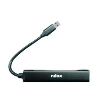 4-Port USB Hub Nilox NXHUB401 Sort