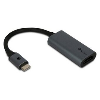 USB C til HDMI-adapter NGS NGS-HUB-0055 Grå 4K Ultra HD Sort Sort/Grå