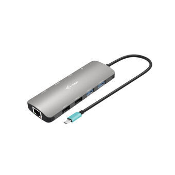 USB Hub i-Tec C31NANOHDM2DOCPD 100 W Sølvfarvet