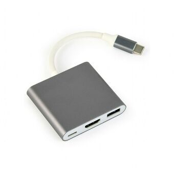 3-Port USB-C Hub GEMBIRD A-CM-HDMIF-02-SG Grå