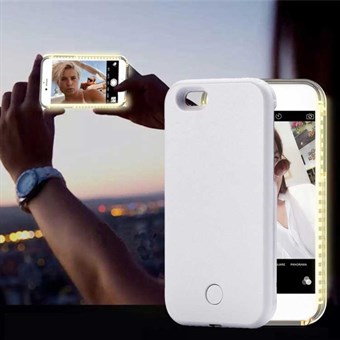 Selfie Cover med LED-lys til iPhone 6 / iPhone 6s - Hvid