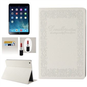 Fancy iPad Air dekorativt etui (Hvid)