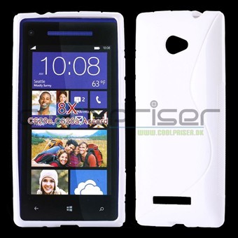 S-Line HTC 8X Silicone Cover - Hvid