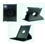 Krokodille  Roterende etui til iPad 2/3/4 (Sort)