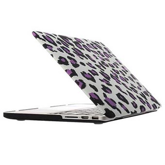 Macbook Pro Retina 15.4" Hard Case - Leopard Purple