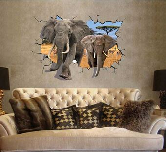 Wall Stickers - Elefant 3D