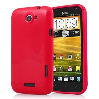 HTC ONE X - Silikone Cover (Rød)